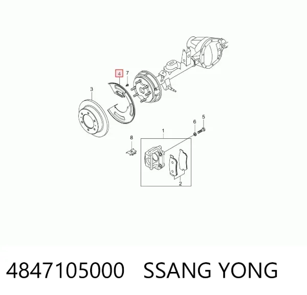  4847105000 Ssang Yong
