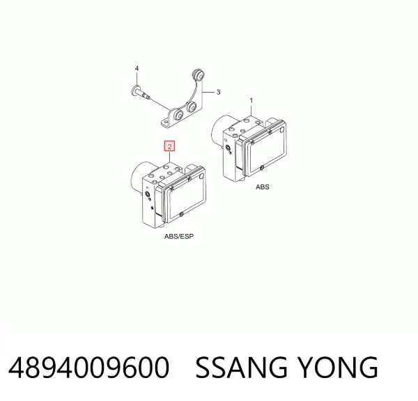 Módulo ABS 4894009600 Ssang Yong