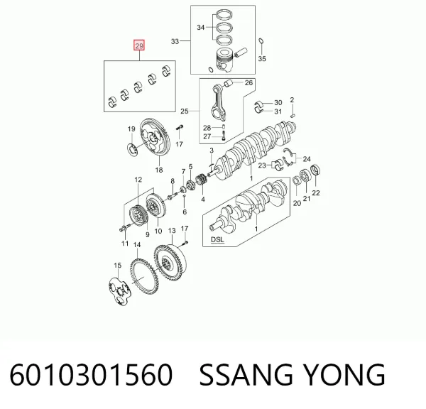  6010301560 Ssang Yong