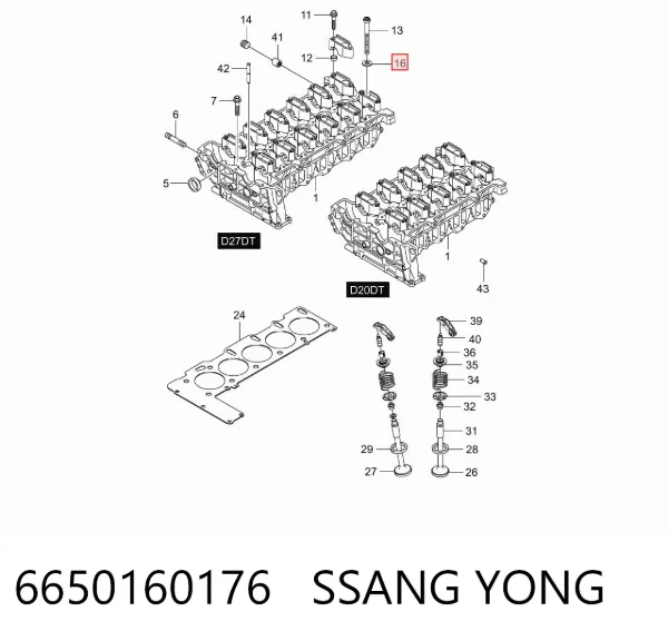  6650160176 Ssang Yong