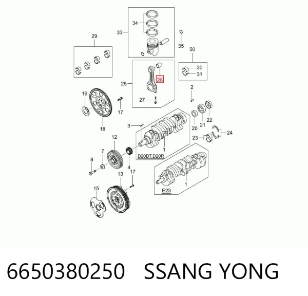  6650380250 Ssang Yong