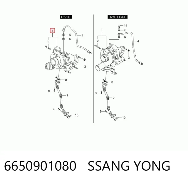 Turbocompresor 6650901780 Hyundai/Kia