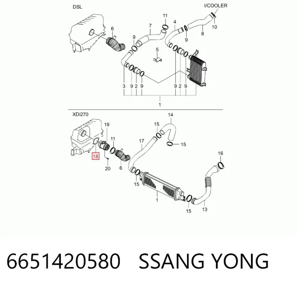  6651420580 Ssang Yong