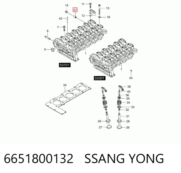  6651800132 Ssang Yong