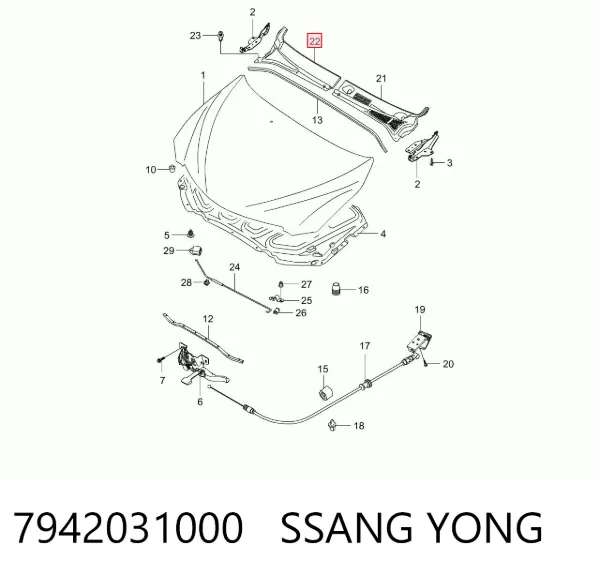  7942031000 Ssang Yong