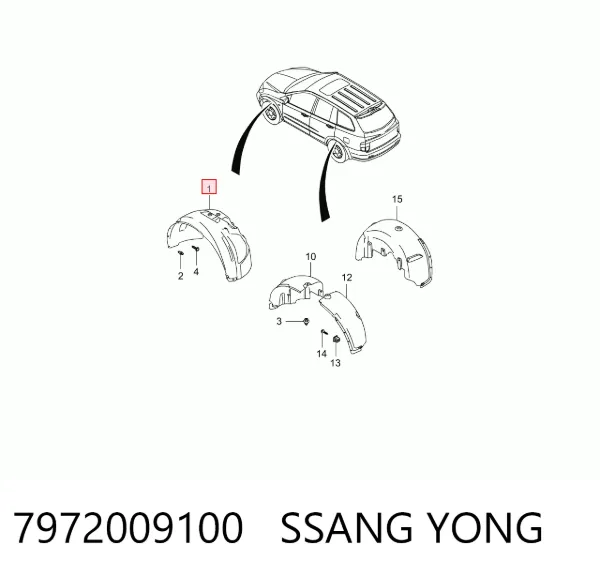 Paso rueda 7972009100 Ssang Yong