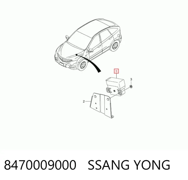 Relé de los calentadores 8470009000 Ssang Yong