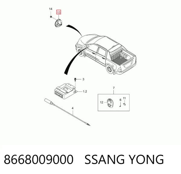  8668009000 Ssang Yong
