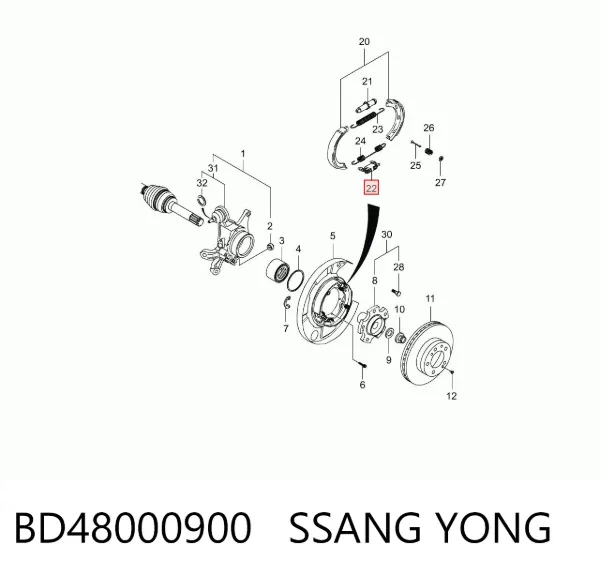  BD48000900 Ssang Yong