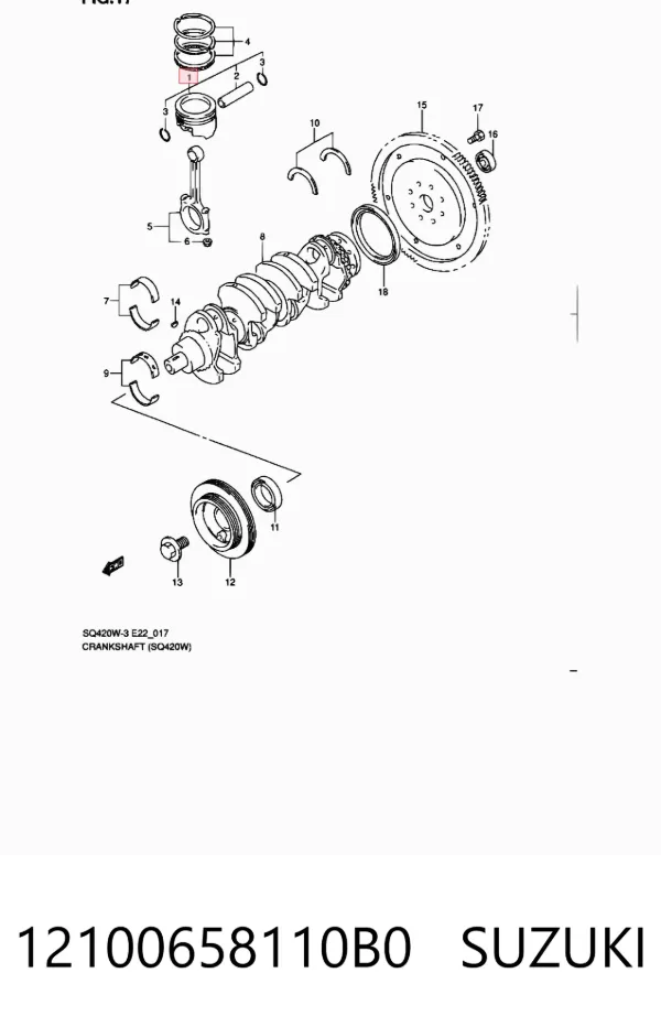  12100658110B0 Suzuki