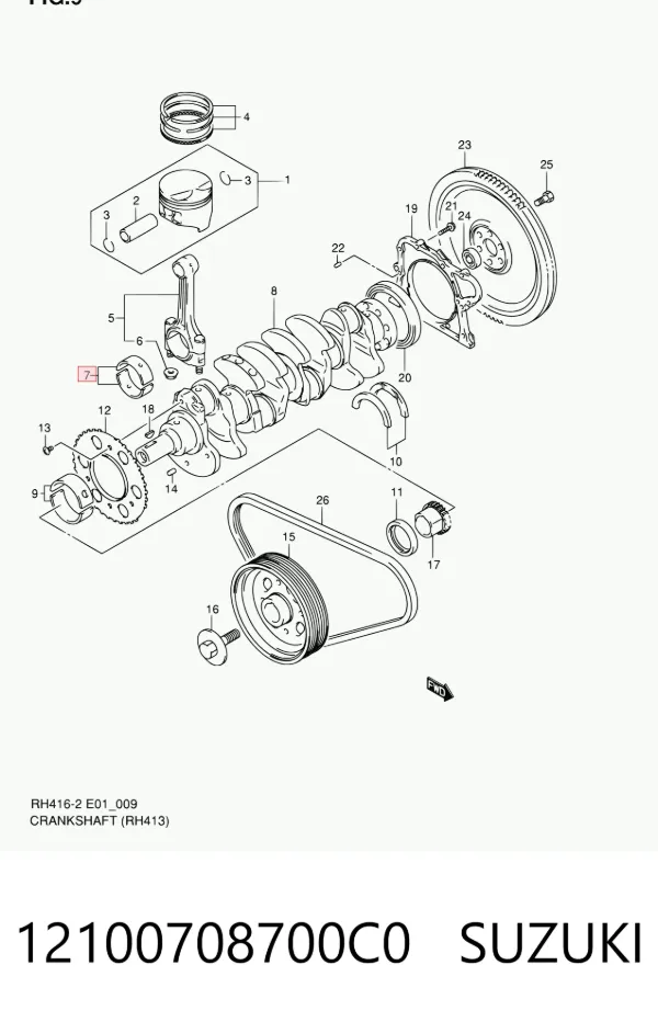  12100708700C0 Suzuki