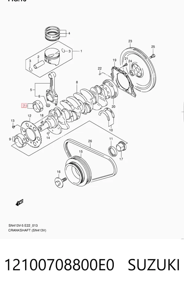  12100708800E0 Suzuki