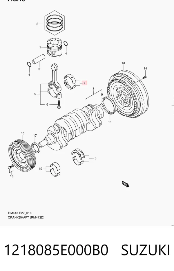  1218085E000B0 Suzuki