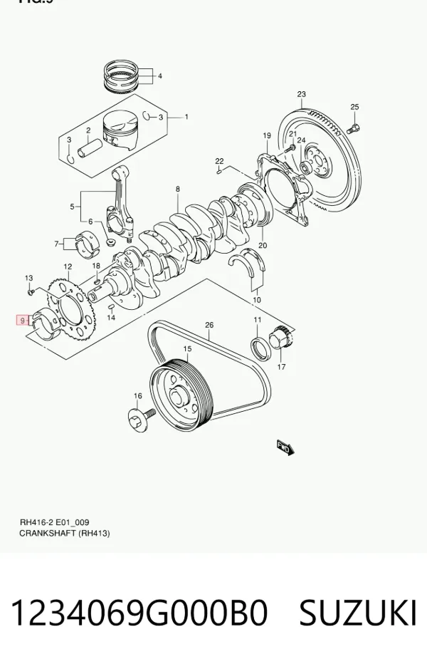  1234069G000B0 Suzuki