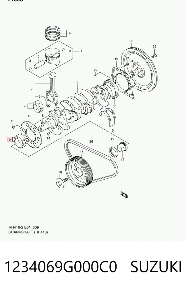  1234069G000C0 Suzuki