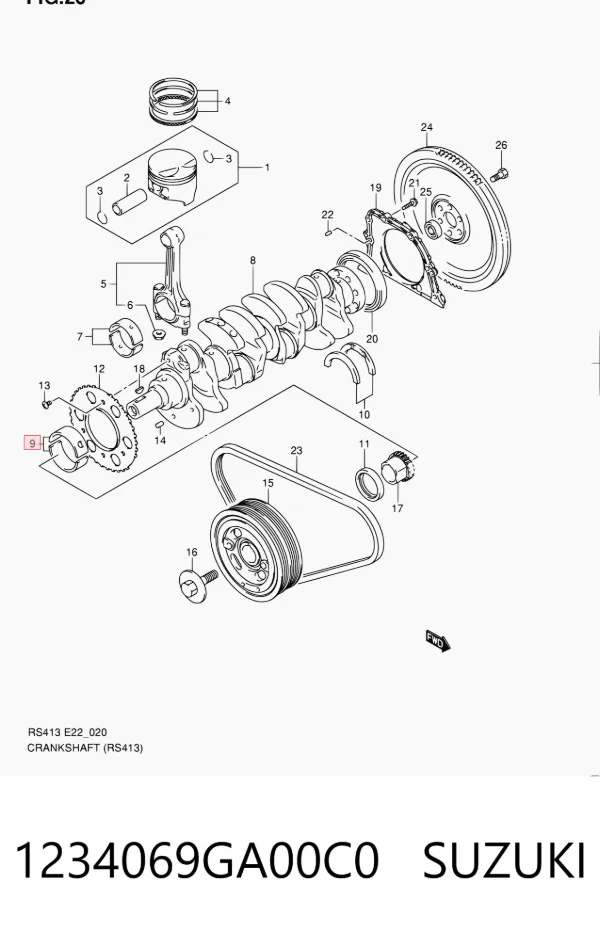  1234069GA00C0 Suzuki