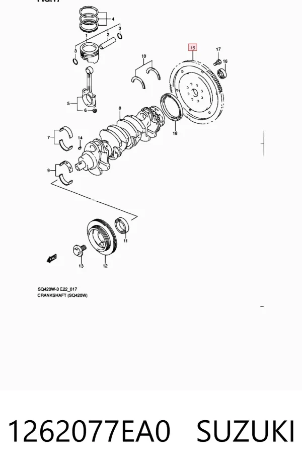 Volante motor Suzuki Grand Vitara FT, HT
