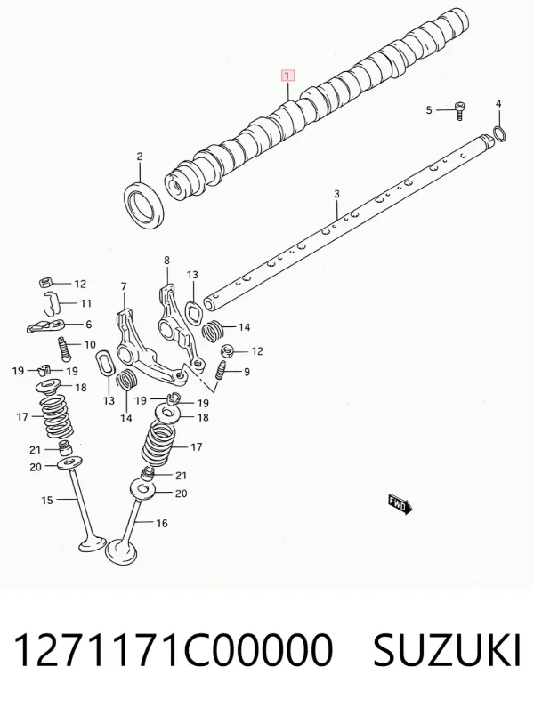 Árboles de levas Suzuki Swift II