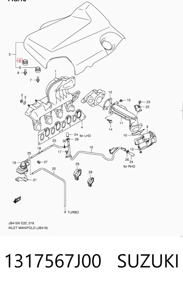  1317567J00 Suzuki