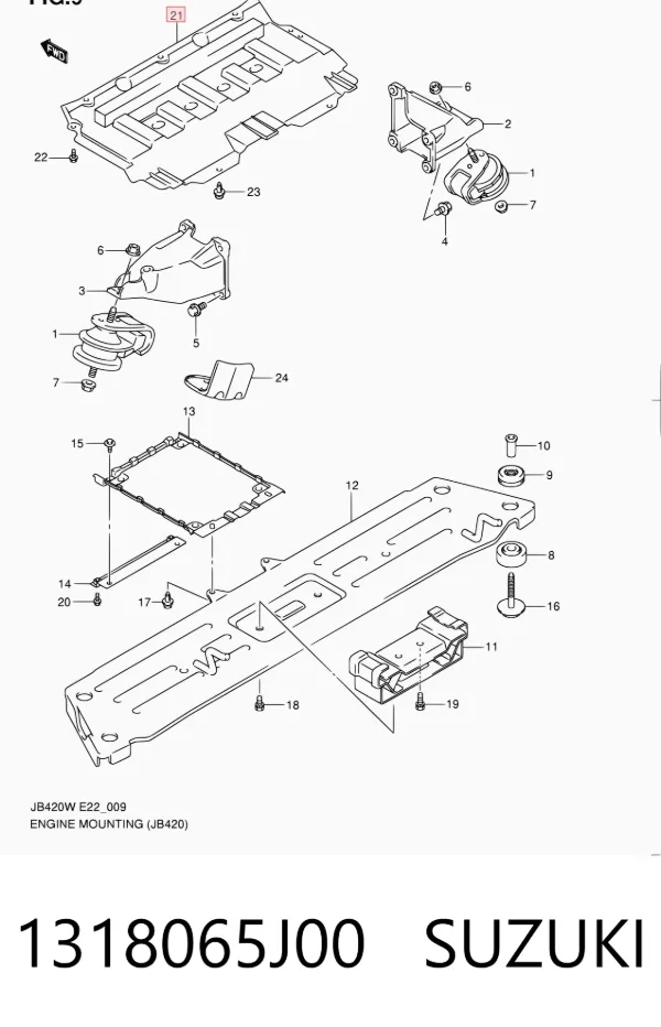 Protección motor / empotramiento Suzuki Grand Vitara JB