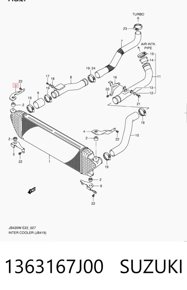  1363167J00 Suzuki