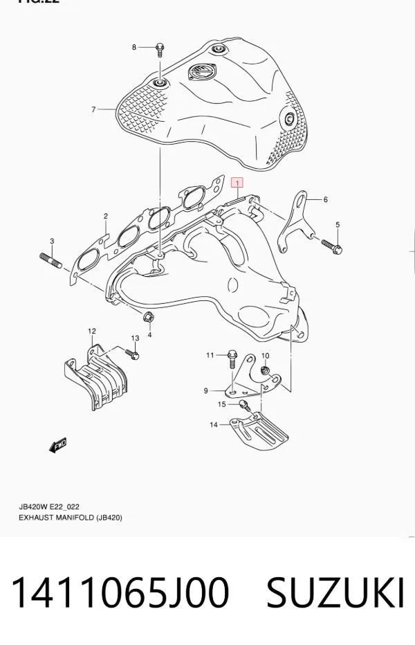 Colector de escape Suzuki Grand Vitara JB