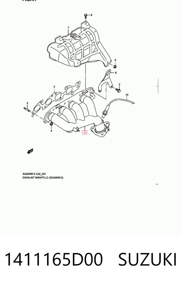 Colector de escape Suzuki Grand Vitara FT, HT