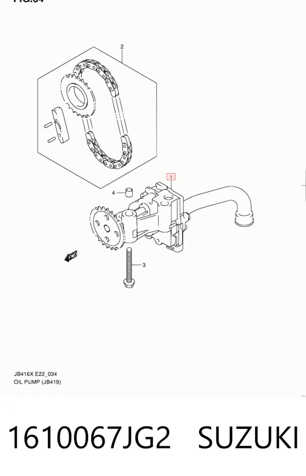 Bomba De Aceite 1610067JG2 Suzuki