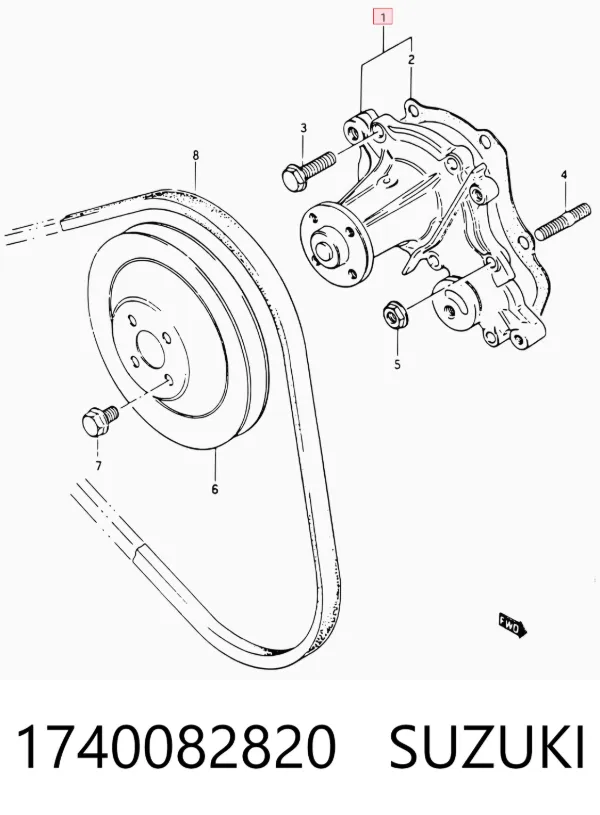 Bomba de agua 1740082820 Suzuki
