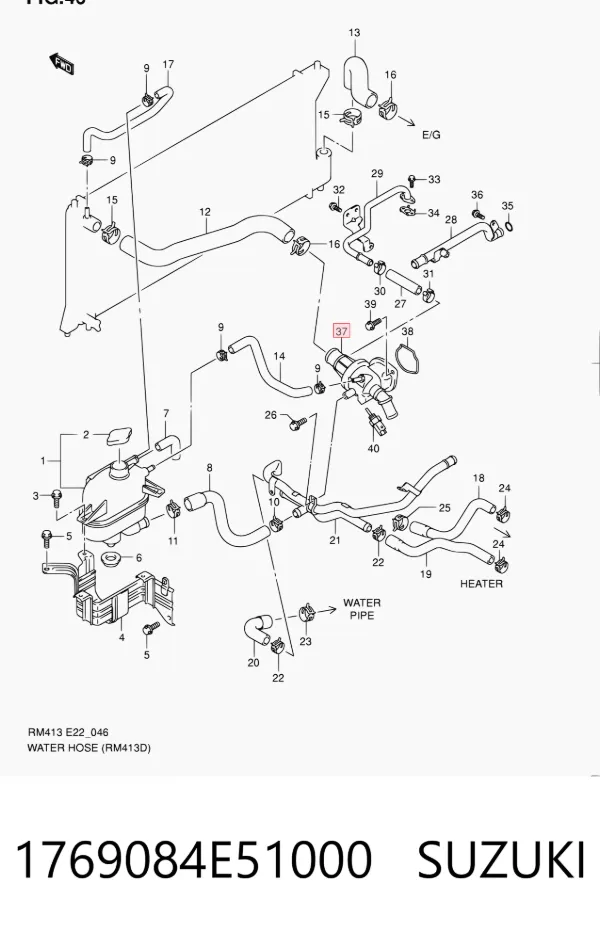 Termostato 1769084E51000 Suzuki