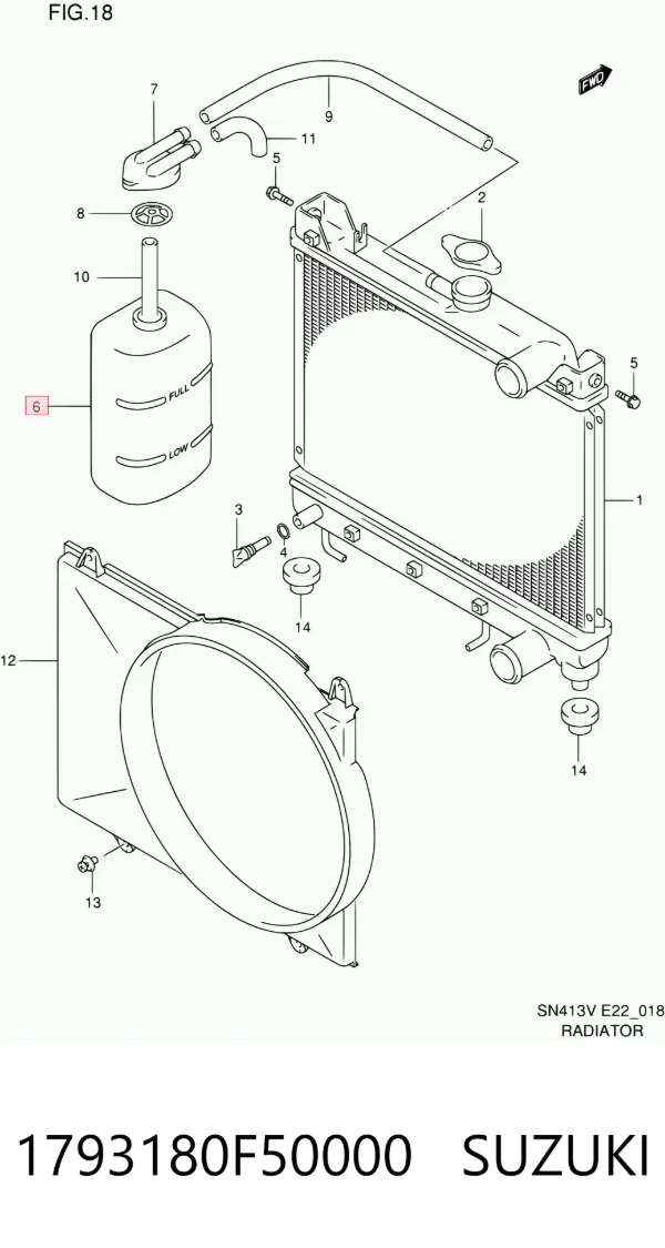 Vaso de expansión Suzuki Jimny FJ