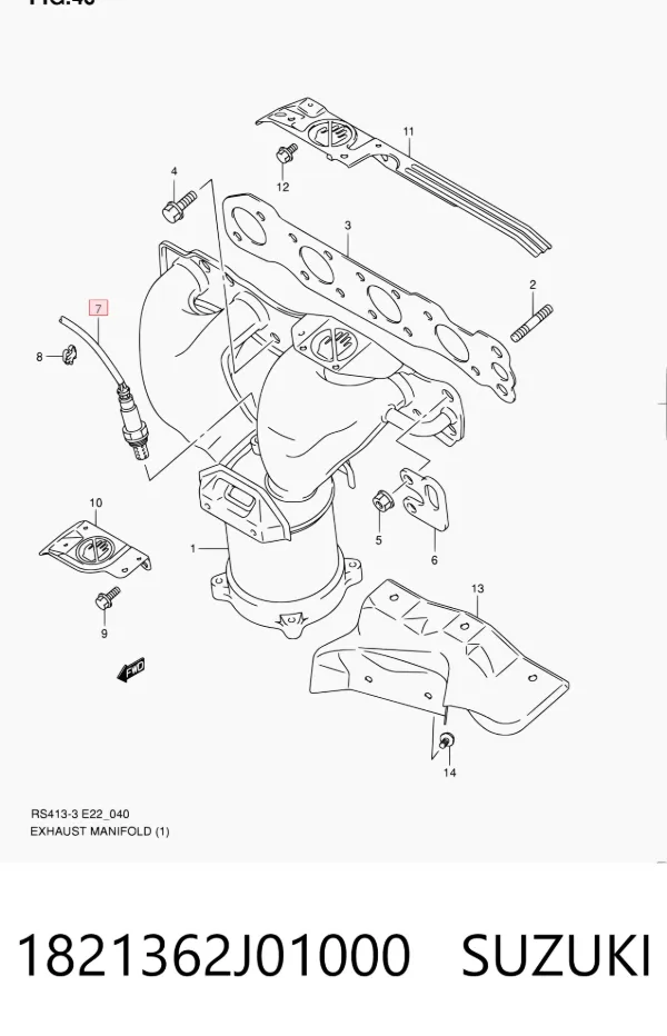 Sonda lambda 1821362J01000 Suzuki