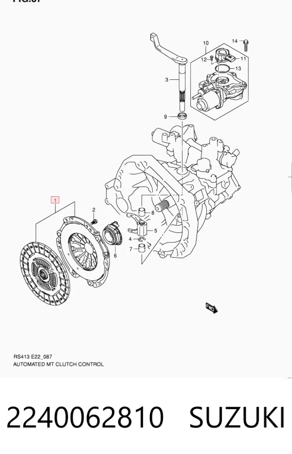 Embrague 2240062810 Suzuki