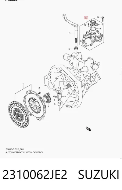 Actuador de embrague SUZUKI 2310062JE2