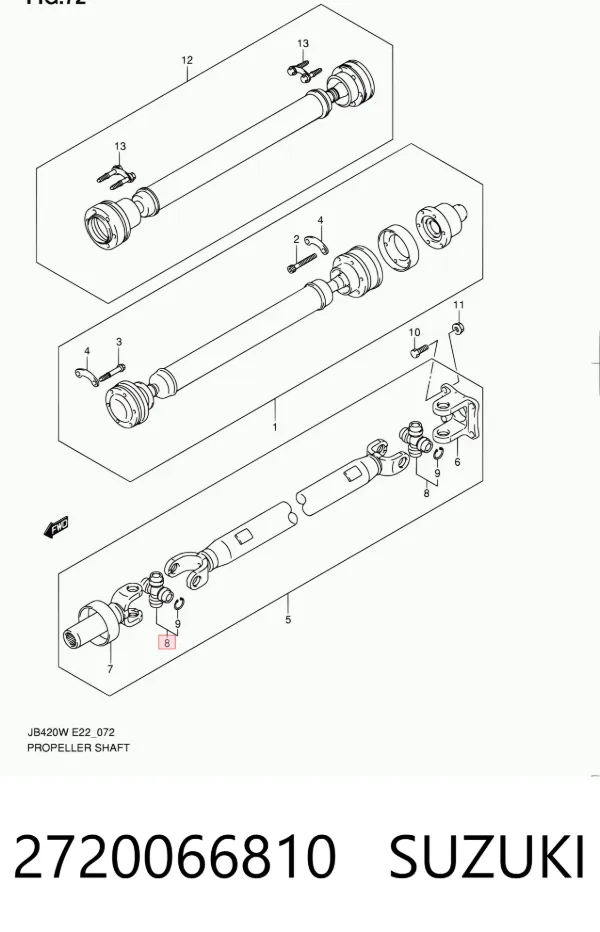 Cruceta 2720066810 Suzuki