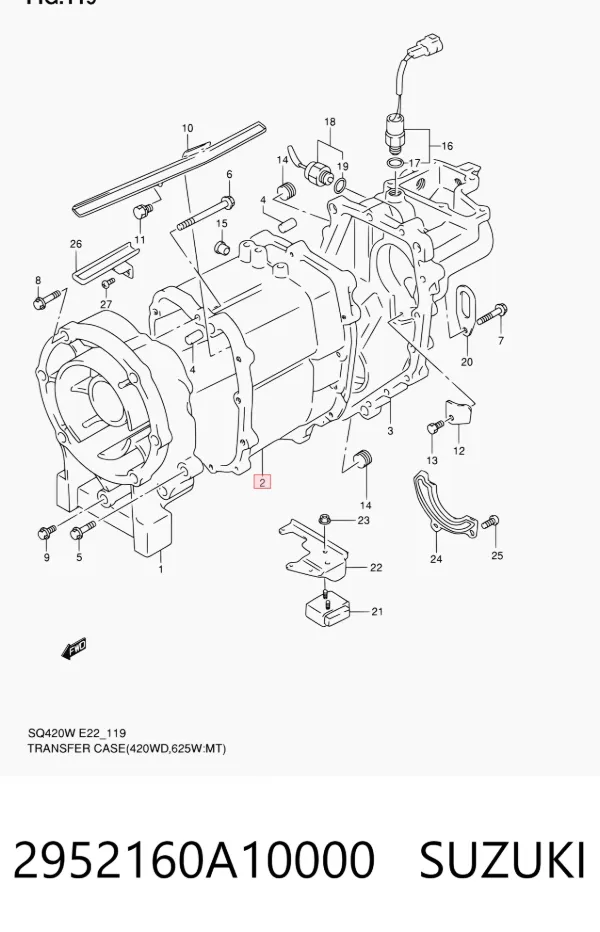 Caja de transferencia Suzuki Grand Vitara FT, HT