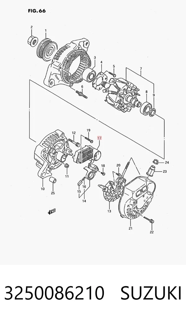 Regulador 3250086210 Suzuki