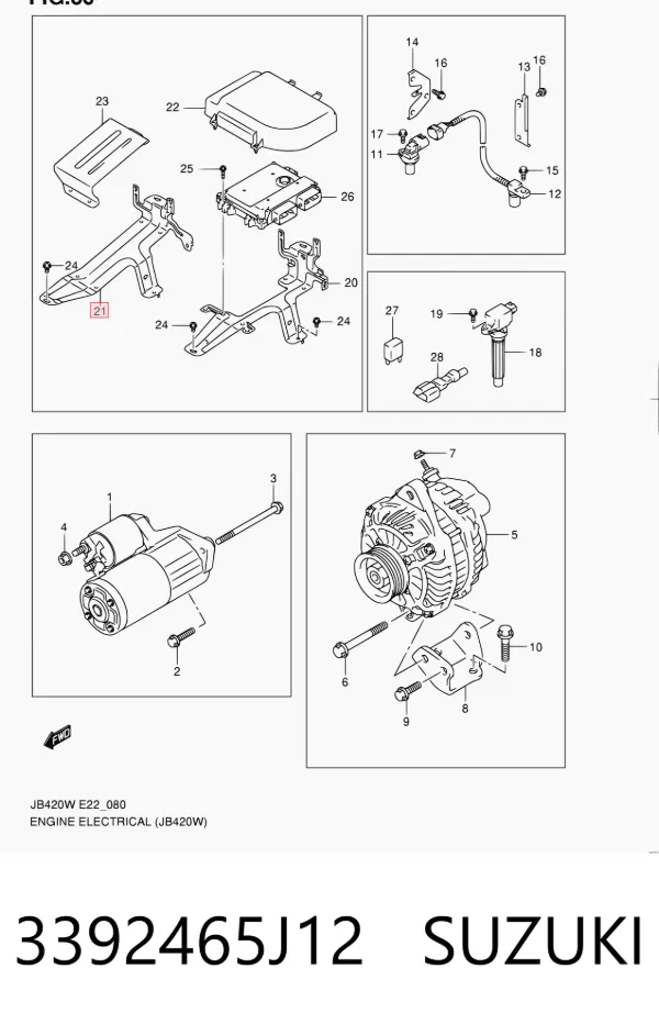  3392465J12 Suzuki