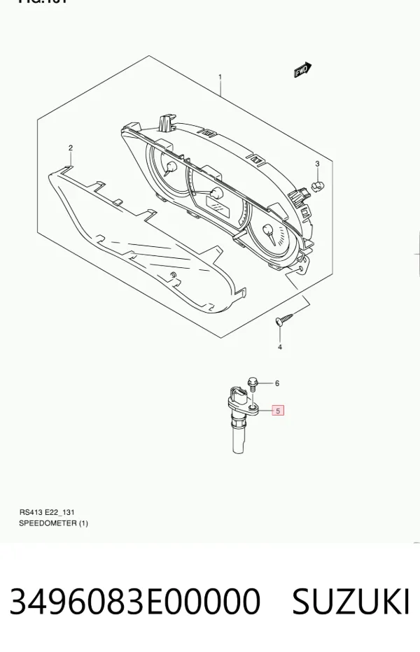 Sensor de velocidad 3496083E00000 Suzuki