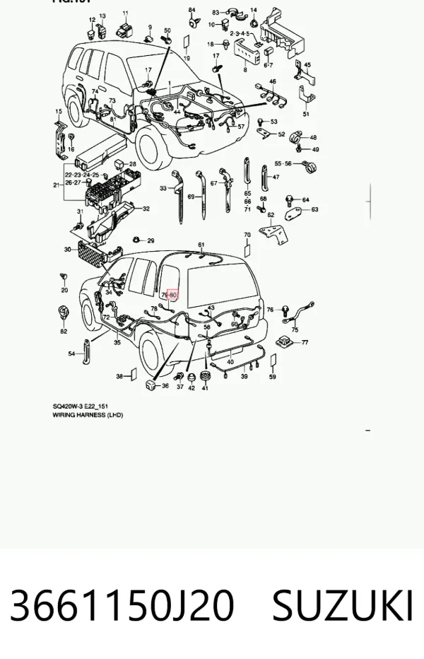  3661150J20 Suzuki