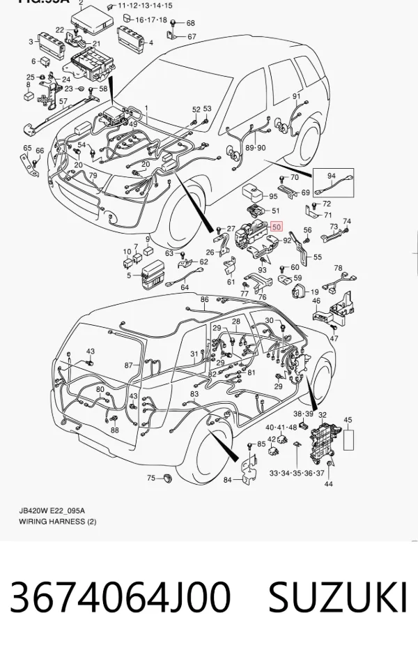 Caja de fusibles Suzuki Grand Vitara JB