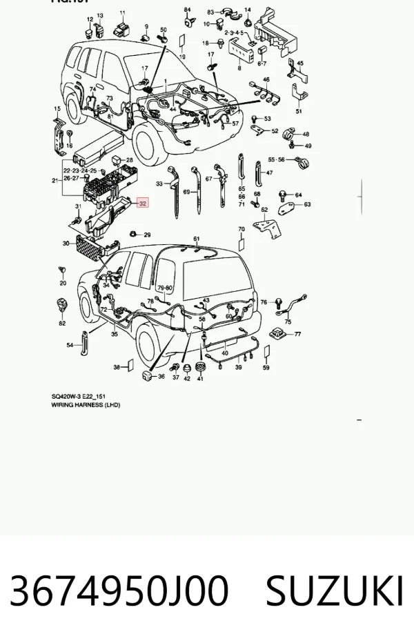  3674950J00 Suzuki
