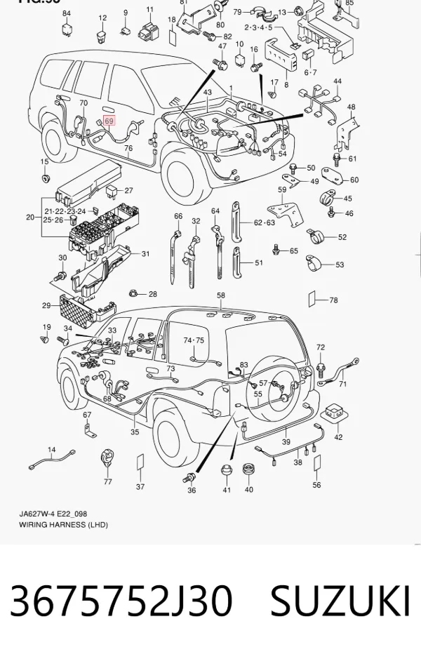  3675752J30 Suzuki