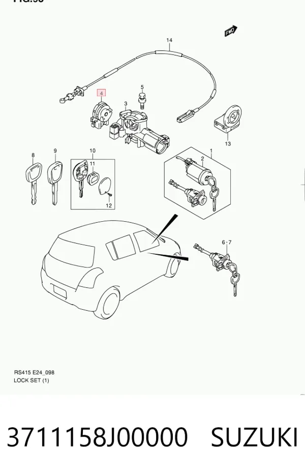 Conmutador de arranque Suzuki Grand Vitara JB