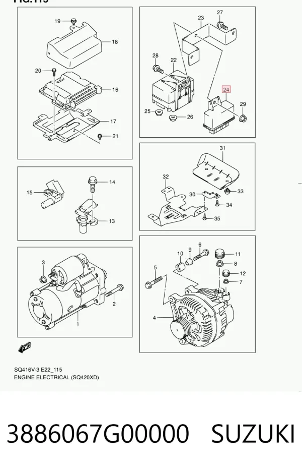  3886067G00000 Suzuki