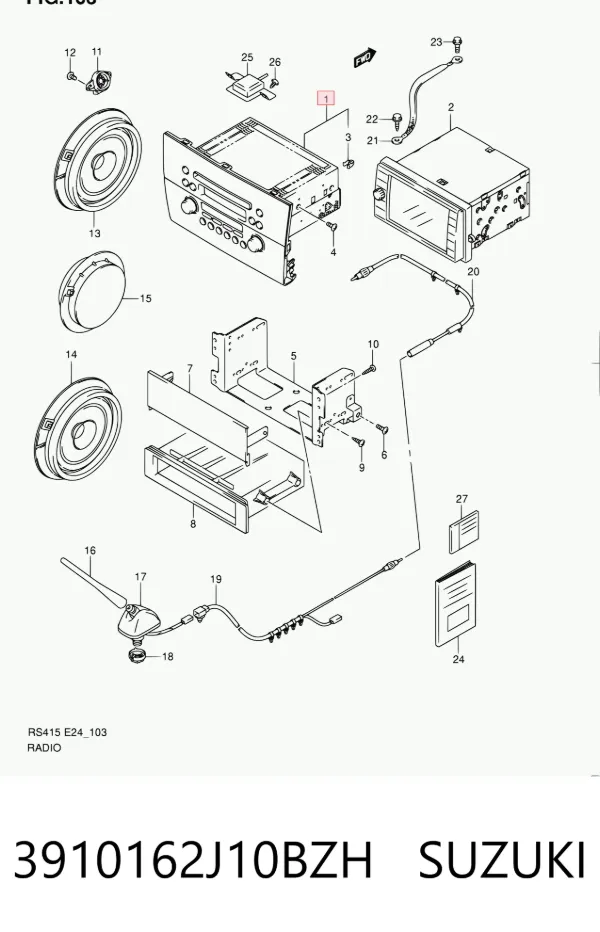 Radio Suzuki Swift III