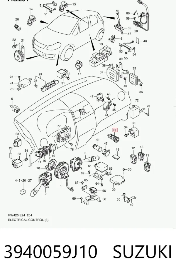  3940059J10 Suzuki