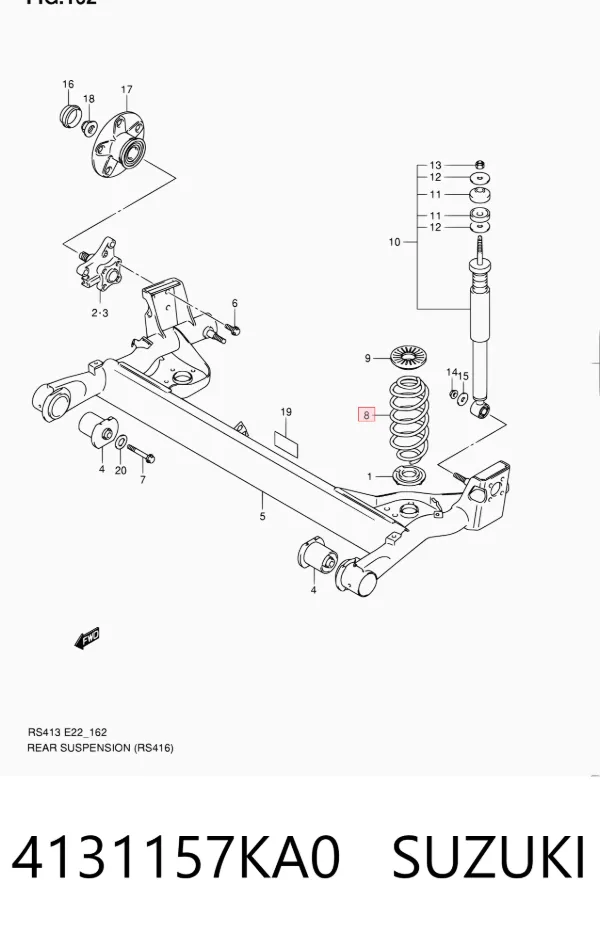 Muelle 4131157KA0 Suzuki
