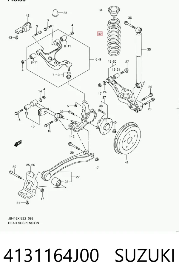 Muelle 4131164J00 Suzuki