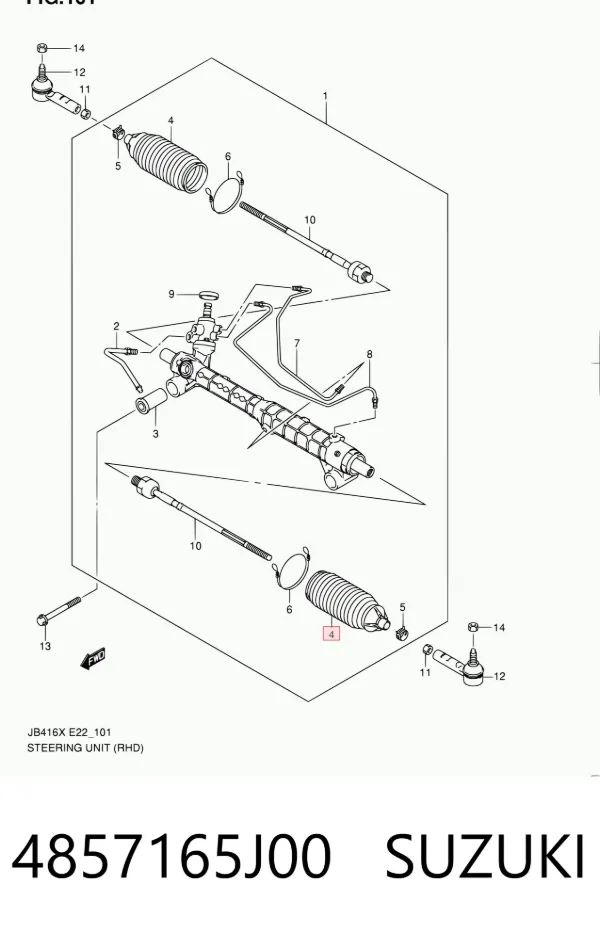 Fuelle dirección 4857165J00 Suzuki